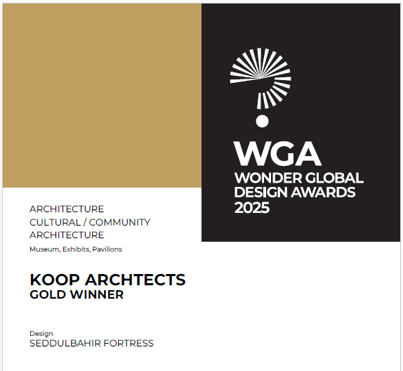 SEDDÜLBAHİR KALESİ’NE ULUSLARARASI TASARIM ÖDÜLÜ