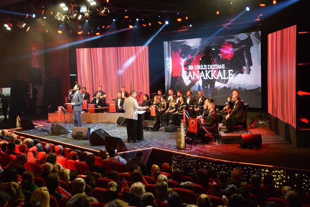 "Bir Diriliş Destanı Çanakkale" Adlı Türk Halk Müziği Konseri Gerçekleştirildi